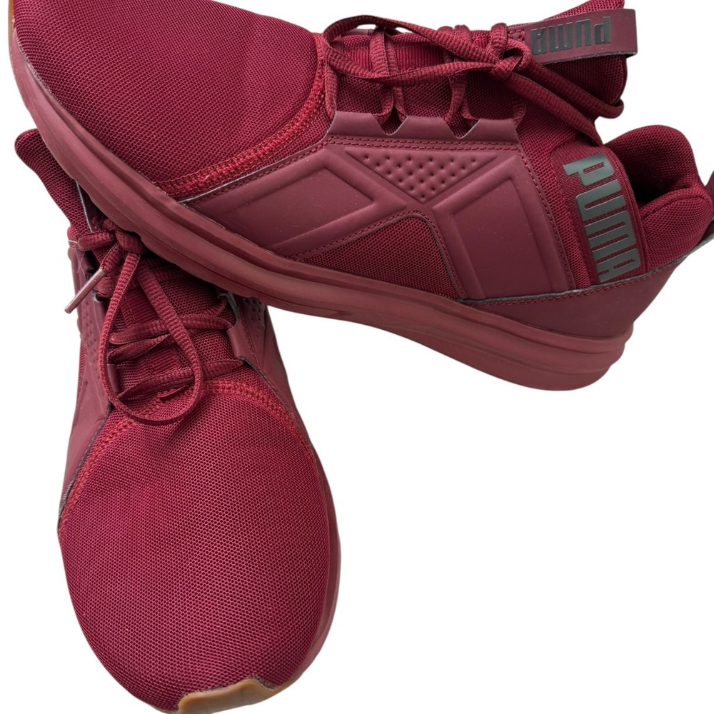 Puma Enzo Style Burgundy Mesh Lace-Up Sneakers Training Gym Size 11